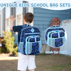 Ensemble de sacs <span class=keywords><strong>à</strong></span> dos 2-en-1 pour la <span class=keywords><strong>maternelle</strong></span> et la préscolaire, motif dinosaures, avec <span class=keywords><strong>sac</strong></span> <span class=keywords><strong>à</strong></span> déjeuner pour enfants garçons - Product Image 6