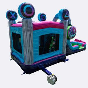 تصميم جديد لمنزل القفز الترفيهي التجاري GLITCH Video Gamer Combo، ليس مجرد منزل قفز آخر، بل هو جاذب للحفلات بشكل كامل - Product Image 4