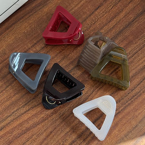 Kinling Hoge Kwaliteit Multi Color Medium Driehoekige Vrouwen Acetaat Haarklauwen - Product Image 2