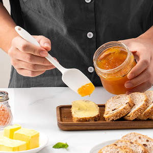 Ensemble de spatules à crème en silicone avec pinceau à huile, lavable au lave-vaisselle et durable, outils de pâtisserie et de boulangerie pour les boulangers amateurs - Product Image 2