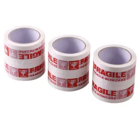 Customized Printed Self Adhesive Fragile Opp Packaging Tape Caution Shipping Tape