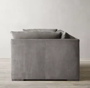 Venta al por Mayor, Nuevo Diseño Moderno Italiano, Juego de Muebles Modulares de Cuero Costera con Base de Roble para Sala de Estar, Diseños de Lujo - Product Image 3