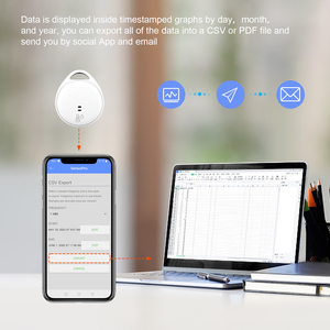 Máy đo nhiệt độ độ ẩm chính xác, kết nối Bluetooth, chống nước IP67, có cảnh báo qua ứng dụng điện thoại - Product Image 6