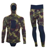 Long Sleeve Full Body Two Piece Hoodie Camo Free Diving Suit 3mm 5mm 7mm Neoprene Spearfishing Wetsuit