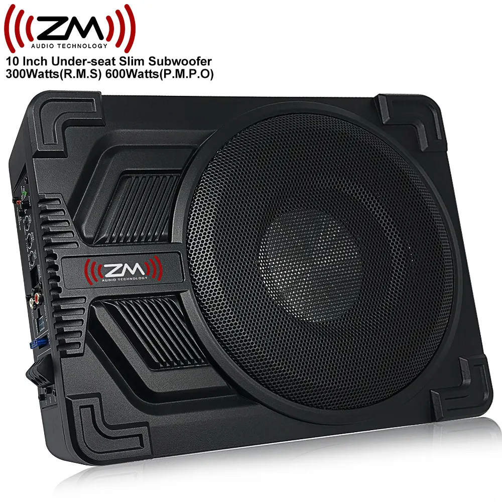car audio system 10inch slim sub woofer wireless car speaker subwoofer