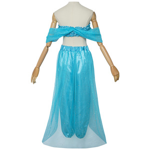 Costumes de princesse arabe pour festival, danse indienne, broderie, costumes de Bollywood Jasmines, fête, Halloween, cosplay, tenue Jasmines - Product Image 3