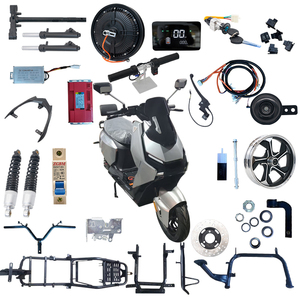 Moto électrique à deux roues CKD SKD 12 pouces, pas chère, 2 places, 1100/1300W, vitesse 60 km/h, scooter électrique de qualité supérieure pour adultes - Product Image 4