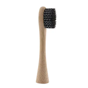 Cabezales de cepillo de dientes de repuesto eléctrico de bambú Zhijian cabezales de dientes reemplazables respetuosos con el medio ambiente logotipo personalizado