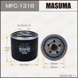 MASUMA MFC-1318 Usine Vente en gros Motorcraft Fl2016 Filtre à huile filtro De Aceite trx450R Vente Filtre à huile pour Chevrolet - Product Image 2