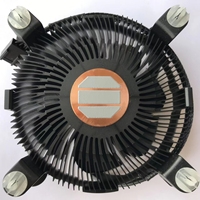 Disipador de Calor para CPU Hongyi Anode Black Intel Original, Socket LGA 1156 1155 1151 1150 775 1200, Núcleo de Cobre, para I3 I5 I7