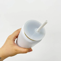 News16OZ 3D Gobelet En Acier Inoxydable Bocal En Verre Couvercle En Plastique Paille Libby Couleur Sublimation Tasse Café Bière Thé Retour École Tasses