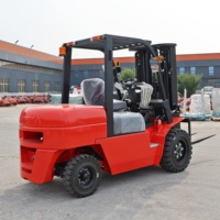 Qingcha Nueva Carretilla Elevadora Pequeña de 4 Toneladas, Carretilla Elevadora de 3.5 Toneladas, Carretillas Elevadoras Diésel de 3 Toneladas con Motor EPA Euro 5 Opcional