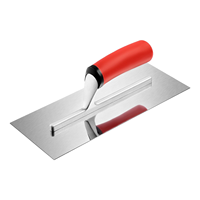 Truelle de finition plate en acier inoxydable 10x30CM35CM40CM avec poignée ergonomique antidérapante pour travaux de béton, plâtre et carrelage