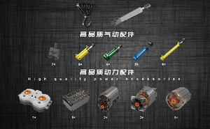 Nouveauté moule roi 20009 RC/APP grue blindée grue <span class=keywords><strong>de</strong></span> récupération G-BKF bricolage jouets cadeau <span class=keywords><strong>de</strong></span> noël blocs <span class=keywords><strong>de</strong></span> construction pour grands enfants - Product Image 5