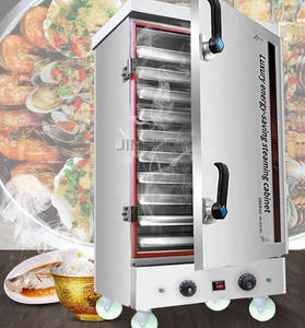 Vaporera Comercial Móvil de Acero Inoxidable con Ruedas para Arroz - Product Image 4