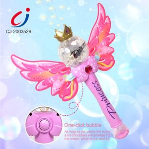 Varita de juguete de princesa para exteriores, soplador de burbujas de jabón eléctrico, máquina de burbujas, varita mágica, palo eléctrico - Product Image 2
