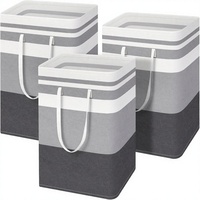 Panier à linge pliable en tissu 75L avec poignées - Design moderne imperméable et peu encombrant à dégradé de couleurs