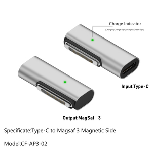 Adaptateur convertisseur magnétique JILIAN Mag3 USB PD 140W, sortie CC pour ordinateur portable, charge rapide avec protection contre les courts-circuits en alliage de zinc - Product Image 4