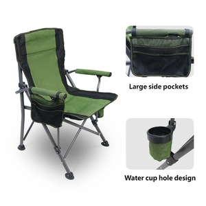Silla de Camping Plegable Ultraligera de Diseño Moderno, Portátil, con Marco de Metal, Respaldo Abierto, Tela Oxford de Poliéster 600D Acanalado - Product Image 4