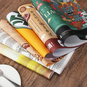 Bandeja desechable de papel mantel comedor Navidad personalizado restaurante platos manteles de papel menú impresión manteles individuales de papel - Product Image 2