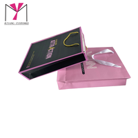 Bolsa de papel negra personalizada de alta calidad de lujo ecológica MUYANG plegable para regalo de boda