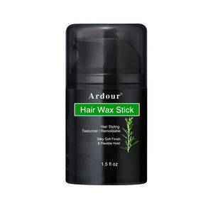 Cire coiffante pour hommes à base d'ingrédients naturels et biologiques, tenue forte, protection thermique, texture, avec étiquette personnalisée - Product Image 1