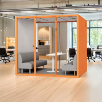 Cabine de bureau insonorisée mobile, cabine anti-bruit pour réception, salle de piano, diffusion en direct et espace d'enseignement