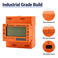 Compteur d'électricité triphasé sur rail DIN SXY88D-SJ 230/400V 80A Moniteur d'énergie bidirectionnel RS485 LCD Industriel