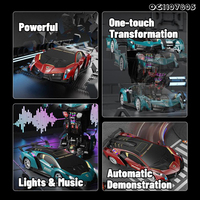 El más nuevo Control remoto 2,4g Deformación Rc Stunt Robot Vehicle Car Toy para niños
