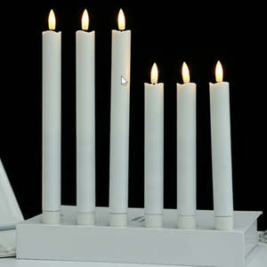 Bougie électronique télécommandée à manche, blanche et lisse, 25 cm, directement de l'usine, idéale pour les mariages, les anniversaires et les dîners en famille - Product Image 4
