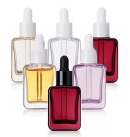 Vente en gros de flacons compte-gouttes en verre noir givré de luxe de 30 ml (1 oz) pour cosmétiques, huiles, et flacons de 15 ml pour diffuseurs à bâtonnets et sérums de soin de la peau