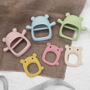 Mordedor de Silicona de Grado Alimenticio para Bebés, Juguete de Guante de Animal 3D, Antisuciedad, Hongo Pequeño, 0-24 Meses - Product Image 3