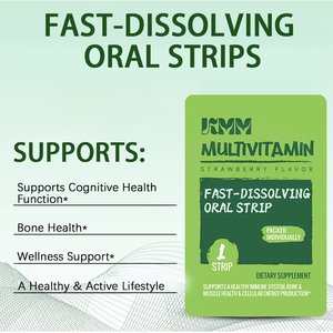 Bandes de multivitamines à marque privée, fines et à croquer, saveur de fruits naturels, soutien énergétique, multivitamines pour hommes - Product Image 4