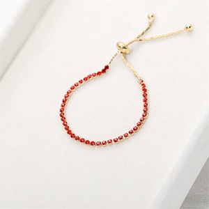 Wholesale Trendy Women's Fashion Custom <b>Initial</b> Alloy 18k Gold Plated Diamond Coloured Zircon Mosaic - Product Image 5