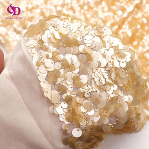 Tessuto di lusso Jacquard intrecciato rosa con paillettes ricamato in <span class=keywords><strong>Chiffon</strong></span> per donne e ragazze gonna abito da sera da sposa borse di moda - Product Image 4