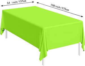 Fábrica personalizar tela no tejida mantel impermeable cubierta de mesa de Color sólido para Hotel fiesta boda - Product Image 1