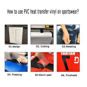 Vinyle thermocollant PVC Easyweed personnalisé et réutilisable avec série adhésive, vinyle thermocollant pour presse à chaud, film de transfert <span class=keywords><strong>Thermoflex</strong></span> Plus - Product Image 4