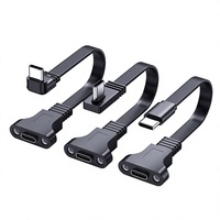 Câble d'extension Type-C USB 3.1 mâle vers femelle 10 Gbps avec trous de fixation pour données et charge sécurisées, câble en silicone