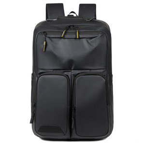 Sac à dos pour ordinateur portable multifonctionnel de grande capacité pour hommes, logo personnalisé, fermeture éclair en PU, imperméable, pour le collège, les voyages d'affaires - Product Image 1