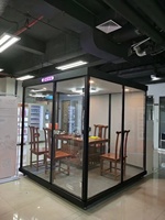 Cabines de bureau insonorisées, cabines de studio d'enregistrement, cabines de réunion privées insonorisées, cabine en verre en vente