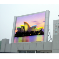 Panneau d'affichage publicitaire LED extérieur étanche IP68 couleur pleine, installation fixe, P2.5-P10