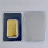 Barres de métal non magnétiques avec numéro de série, Suisse, 1 oz/31,1 g, artisanat métallique, cadeau, lingots plaqués or avec emballage blister