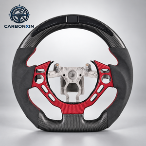Volante de Fibra de Carbono Forjado Personalizado para Nissan R35 GTR 370Z Z34 350Z Patrol Armada Y62 - Product Image 1
