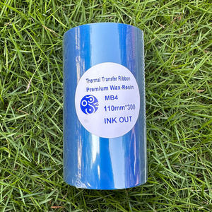 China Premium Factory Wholesale Jumbo <strong>Roll</strong> of Wax Resin Enhanced Color Thermal Transfer Ribbon <strong>Ink</strong> Printer Ribbon 110 X 300 - Product Image 1