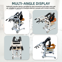 Chaise élévatrice hydraulique pour le transfert de patients avec support sous les aisselles pour personnes âgées, handicapées, à domicile, en milieu hospitalier, pour la réadaptation