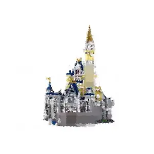 6005兼容71040魔法城堡积木儿童玩具积木电影系列4090个人电脑MOC建筑模型