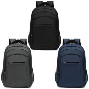 Mochila negra multifuncional de gran capacidad personalizada al por mayor, nuevo diseño, poliéster, nailon, cremallera impermeable para ordenador portátil de negocios - Product Image 2