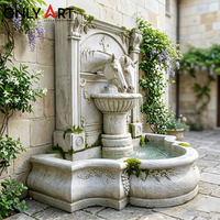 Magnifique Fontaine Murale Intérieure en Marbre avec Tête de Cheval – Décoration Murale Aquatique