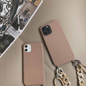 Lanière bandoulière Sublimation blanc <span class=keywords><strong>avec</strong></span> chaîne Design étui de téléphone portable Silicone souple pour <span class=keywords><strong>cordon</strong></span> de sangle <span class=keywords><strong>iPhone</strong></span> - Product Image 1