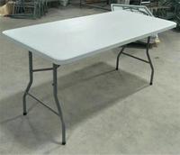 Ventes chaudes, tables pliantes d'extérieur de haute qualité, pas chères, en HDPE, rectangulaires